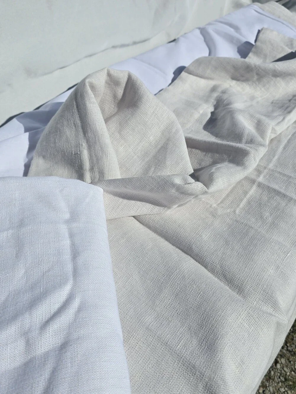 Quince 48x84 Heavyweight European Linen FILTERING Cloud Curtain 48